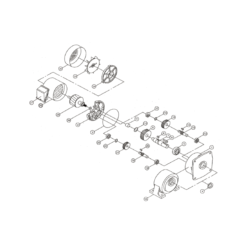 CH、CV Combined Three-Phase Aluminum(Brake)Motor Speed Reducer